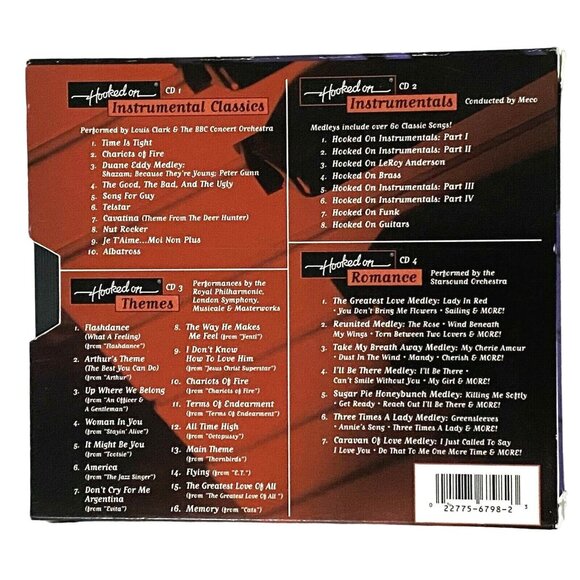 K-Tel Hooked on Themes & Instrumentals 4 CD Box Set - Picture 3 of 10